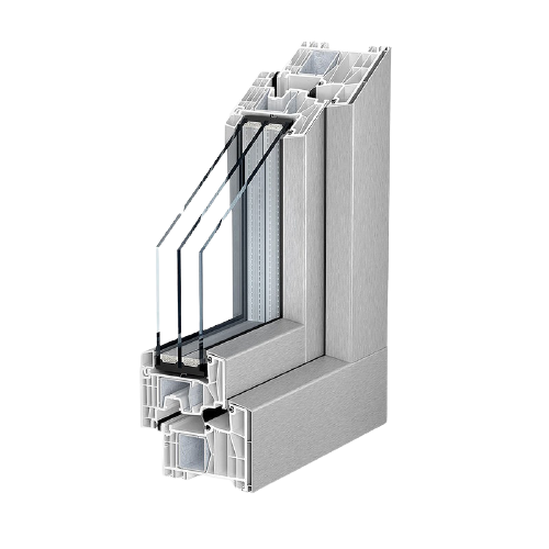 Z oknom serije 88 MD AluClip lahko dobite oboje: aluminij in PVC. Z drugimi besedami, dobite lahko prednosti obeh materialov v enem inovativnem sistemu.